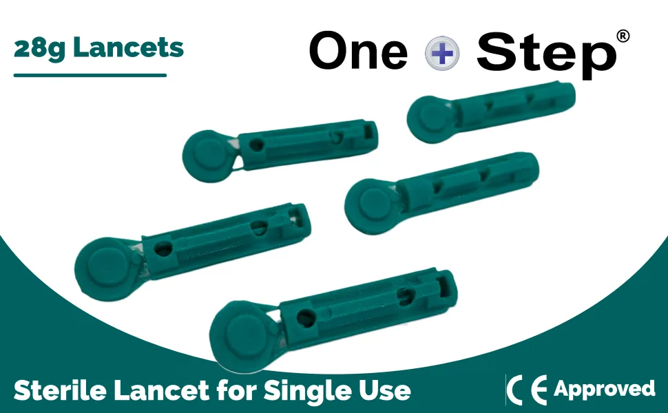 300 x 28G Manufacturer Confirmed Fully Compatible Lancets for PiC Indolor Microlet Freestyle Abbott One Touch SD and many more - 28g Lancet Main