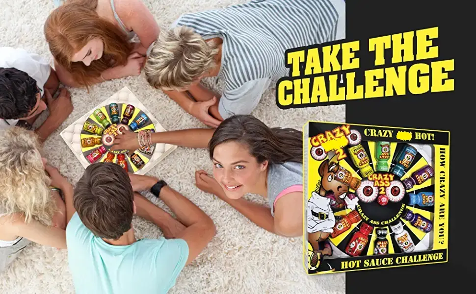 Crazy Hot Sauce Gift Set - Gourmet Challenge Dice Game - Prefect Premium Gourmet Gifts for Men - product information 1