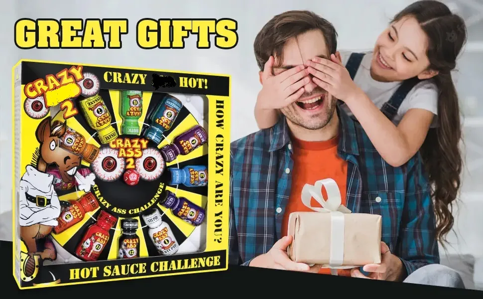 Crazy Hot Sauce Gift Set - Gourmet Challenge Dice Game - Prefect Premium Gourmet Gifts for Men - product information 3