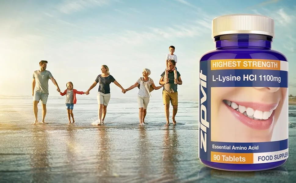 L-Lysine 1100mg Tablets. High Strength Essential Amino Acid Vegan and Vegetarian 90 Tablets 3 Months Supply - product information 1