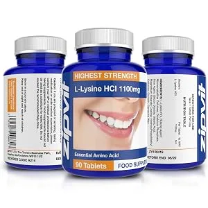 L-Lysine 1100mg Tablets. High Strength Essential Amino Acid Vegan and Vegetarian 90 Tablets 3 Months Supply - product information 3