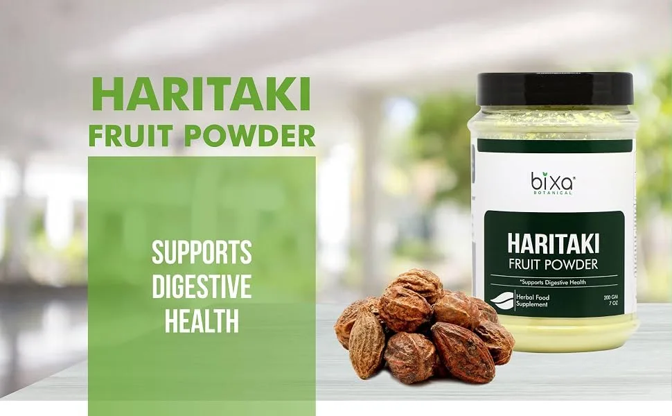 Haritaki Powder (Terminalia Chebula) Supports Proper Digestion & Natural Bowel Cleansing | Pure Herbal Supplement with No Additive (7Oz / 200g) - Haritaki