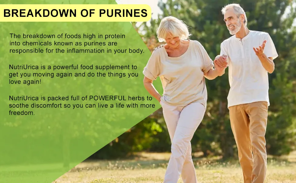 NutriUrica - Proprietary Formula with 6 Key Ingredients - 500 mg 90 Vegetarian Capsules - NutriUrica Uric Acid Supplement