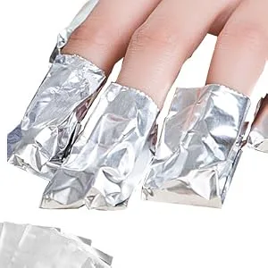 200 Pcs Foil Nail Wraps Remover with 1Pcs Cuticle Pusher Nail Art Soak Off Gel Polish Acrylic Removal - product information 2