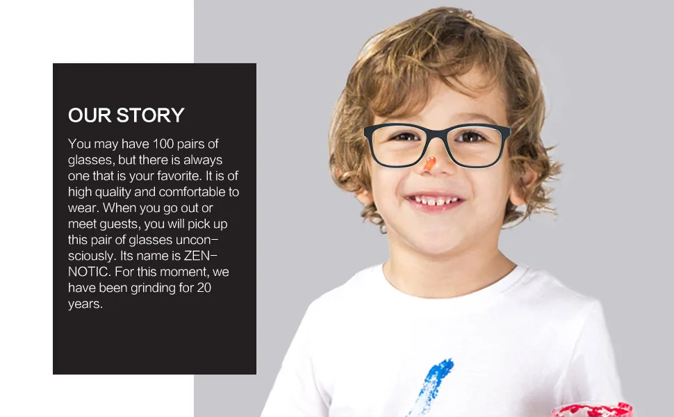 ZENOTTIC Kids Blue Light Blocking Glasses Anti Glare Lens Lightweight Frame Computer Eyeglasses For Boys And Girls Black+crystal - product information 6
