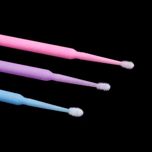 Shintop 400pcs Micro Applicator Brushes Disposable Eyelash Extension Brushes for Makeup Oral and Dental (Purple+Blue+Pink+White) White 400 Count (Pack of 1) - microbrushes