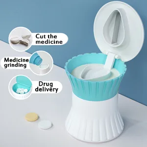 kuou LIding Pill Crusher 3 in 1 Multifuntion Pill Cutter/Crusher/Box for Small Pills - product information 2