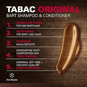 Tabac Beard Shampoo 200ml - product information 4