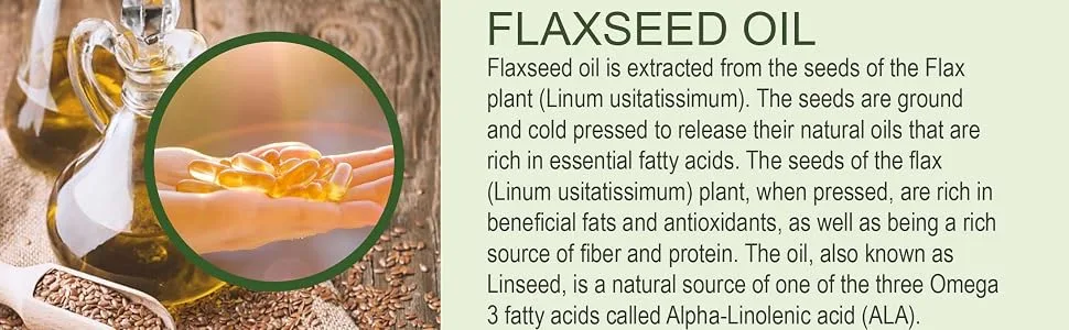 Flaxseed Oil Softgel 1000mg x 90 Capsules Strong Formula Omega 3+6+9 Linseed Oil 360 Count (Pack of 1) - flaxseed-2