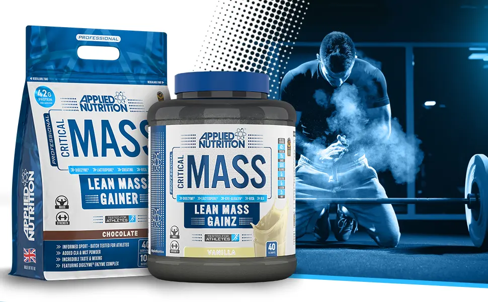Applied Nutrition Critical Mass Professional - Weight Gain Protein Powder High Calorie Weight Gainer Lean Mass (2.4kg - 16 Servings) (Vanilla) - 014-Critical-Mass-Professional-A+-1