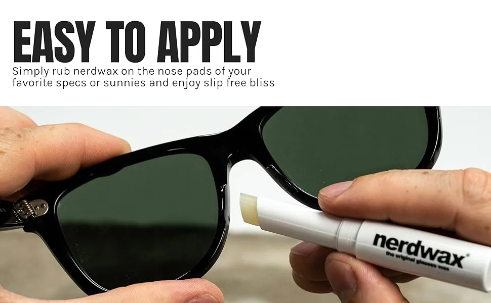 New Nerdwax Slimline Design - Single | Stop Slipping Glasses as Seen on Shark Tank Slimline - Single - nerdwax stop slipping glasses keep glasses in place on nose
