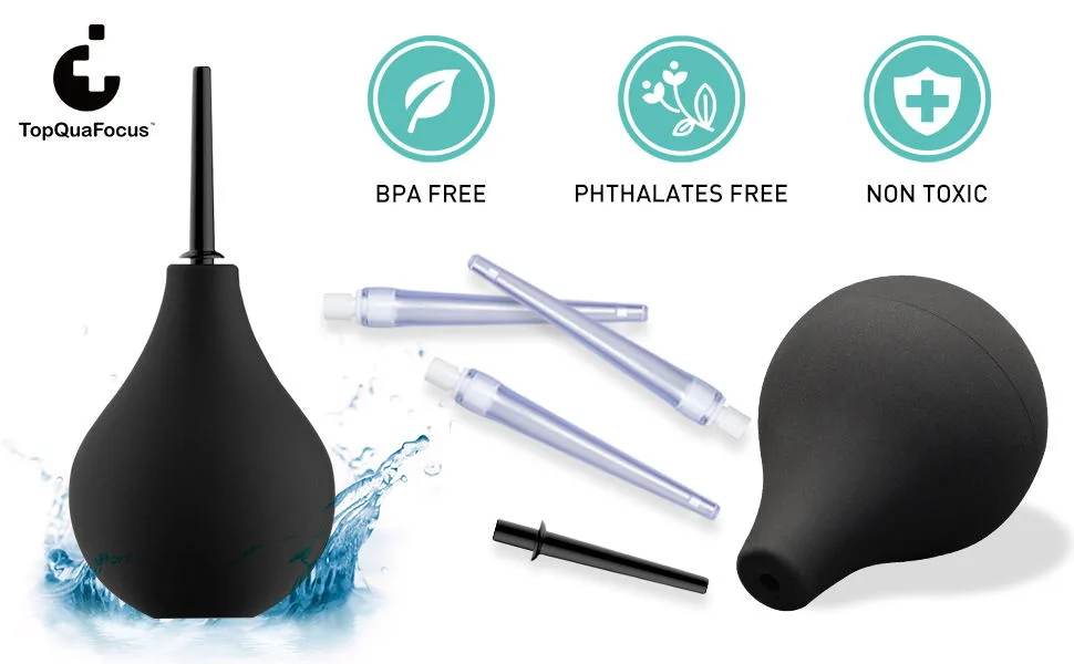 Non-Toxic Silicone Enema Bulb Kit Home Enema Kit Douche Medical Clean Enema Bulb 220Ml - 224 bulb kit