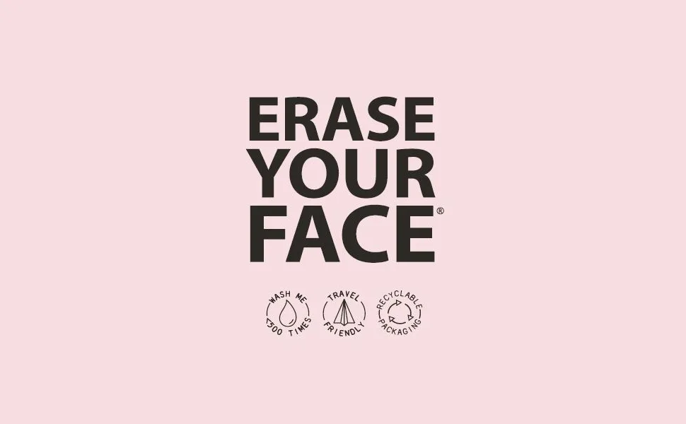 Danielle Creations Erase Your Face Eco Friendly Reusable Make Up Remover Cloths- - Multipack Box of 4 Pastel Multi 4 Count (Pack of 1) - eyf, Erase Your Face, makeup remover, makeup removing cloth