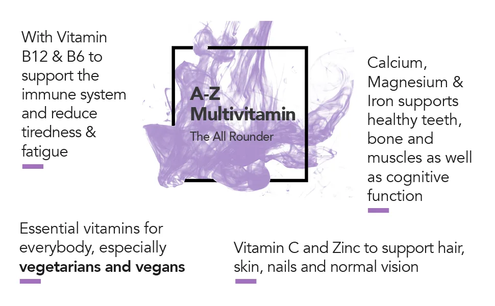Multivitamin Tablets - Vegan Multivitamin for Women & Men - 90 Tablets - 6 Months Supply - with 25 Essential Active Vitamins & Minerals Jar of 90 Tablets - multi vitamin