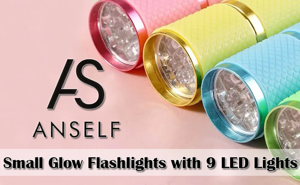 Mini Flash Light for LED UV Gel Curing Lamp Light Handheld Nail Dryer Nail Flashlight 9 LEDs 395nm UV Flashlights Detector for Facial Mask Blue - product information 1