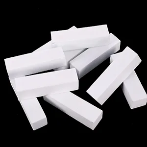 metagio 10 Pcs White Nail Buffer Block White Buffer Sanding Block Professional Salon Nail Buffer Block Nail Art Tips Tool Finger Manicure Pedicure Tools for Home and Salon Use (95*25*25MM White) - 10 Pcs which is enough for your daily use.