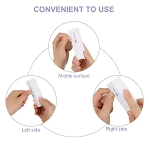 metagio 10 Pcs White Nail Buffer Block White Buffer Sanding Block Professional Salon Nail Buffer Block Nail Art Tips Tool Finger Manicure Pedicure Tools for Home and Salon Use (95*25*25MM White) - 4 Sizes which is Convenient to Use