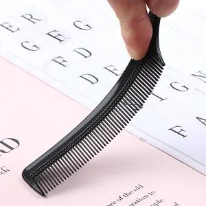 3 Pcs Rat Tail Combs Salon Hairdressing Comb with Stainless Steel Handle Fine Tooth Combs for Women Barber White Pink Black - Pointed tail comb