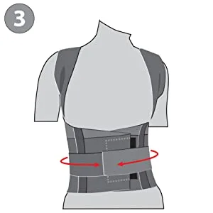 ORTONYX Comfort Posture Corrector Clavicle and Shoulder Support Back Brace Fully Adjustable for Men and Women/656A-XS XS (Pack of 1) Black - How to put it on - ORTONYX Comfort Posture Corrector Clavicle and Shoulder Support Back Brace