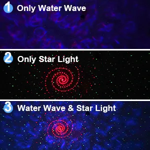 Star Lights Projector 3 in 1 LED Night Galaxy Starry Light Projector for Bedroom Space Projector Decorative Galaxy Light Sky Star Lite Bluetooth USB Colour Changing Music Night Light for Kids Adults - Galaxy Projector Light