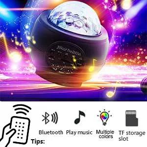Star Lights Projector 3 in 1 LED Night Galaxy Starry Light Projector for Bedroom Space Projector Decorative Galaxy Light Sky Star Lite Bluetooth USB Colour Changing Music Night Light for Kids Adults - product information 5