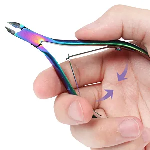 KELYDI Cuticle Nippers Colorful Cuticle Scissors Clippers Dead Skin Remover for Toenails and Fingernails - Cuticle Nippers