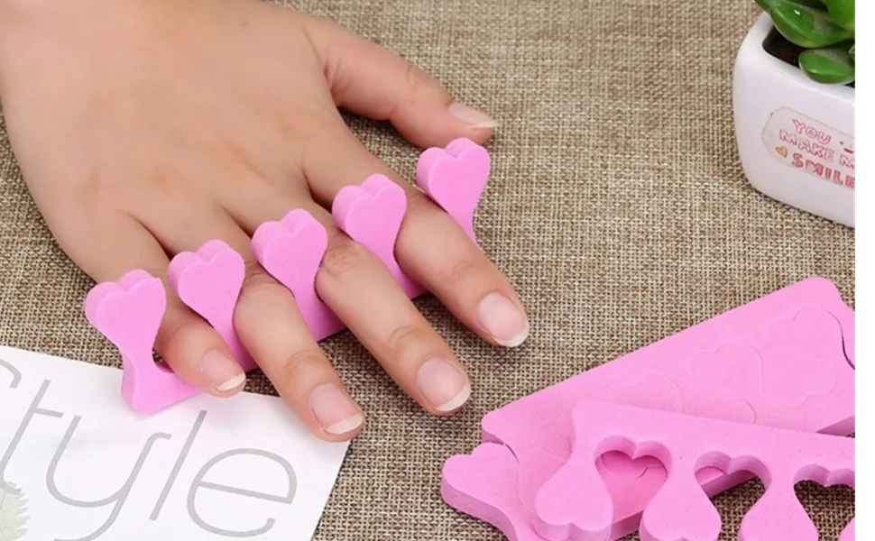 50Pcs Toe Separators Finger Dividers Separators Soft Foam Sponge Spacer Nail Art Manicure Pedicure Gel Polish Coating Painting Accessories Tools - Toe Separators