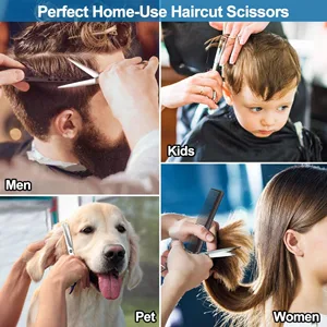 Bubuxy Hair Scissors Premium Hairdressing Scissors Professional Hair Cutting Kits Thinning Shears Hairdressing Set - Hair Scissors