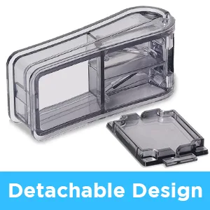 Pill Cutter Pill Splitter with Blade and Storage Compartment for Small or Large Pills Cut in Half Quarter for Pills Tablets - (Black) - Pill Cutter