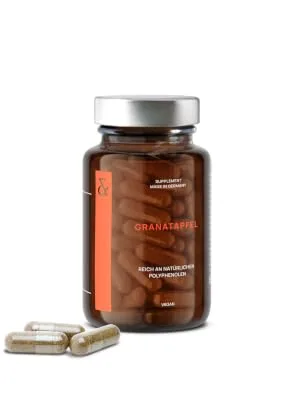 1000mg Pomegranate Extract per Daily Dose | Rich in Polyphenols & 40% Ellagic Acid | 60 Capsules Vegan | Made in Germany - Pomegranate Extract