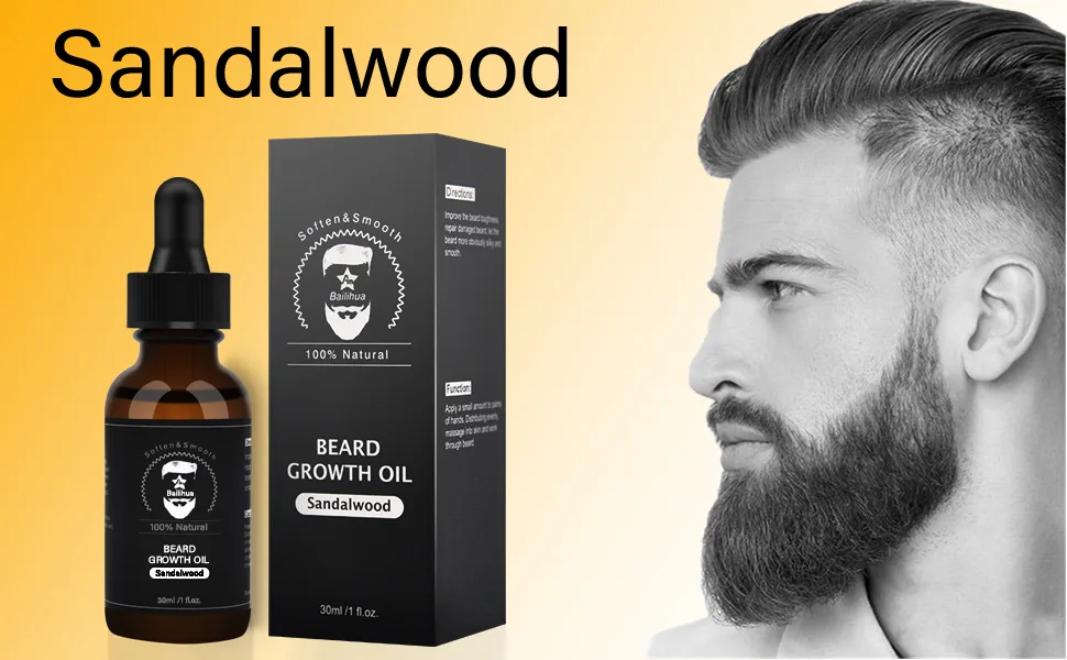 Beard Growth Oil (sandalwood scent)  - beard growth oil