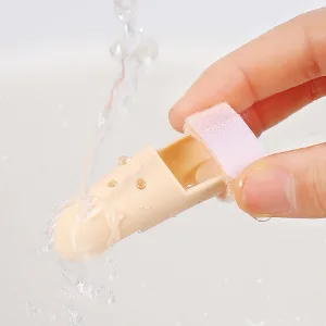 FRIUSATE Finger Splints Set 10pcs Finger Extension Splint for Trigger Finger Plastic Finger Support Protector for Adjustable Finger Immobilization for Adults and Children 5 Sizes - wash