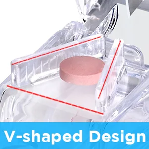 Pill Cutter Pill Splitter with Blade and Storage Compartment for Small or Large Pills Cut in Half Quarter for Pills Tablets - (Transparent) - Pill Cutter