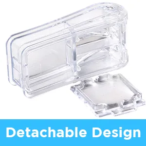 Pill Cutter Pill Splitter with Blade and Storage Compartment for Small or Large Pills Cut in Half Quarter for Pills Tablets - (Transparent) - Pill Cutter