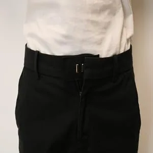 16PCS Button Jeans Extenders Pants Extenders Waistband Extenders Jean Button Elastic Trouser Button Adjustable Detachable Waist Extender - Black Pant 2