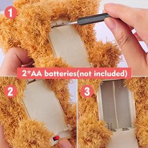 WorWoder Plush Teddy Toy Puppy Electronic Interactive Pet Dog - Walking Barking Tail Wagging Stretching Companion Animal for Kids Children (Teddy Dog) - Easy to operate
