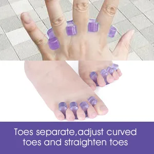 Molain 4Pcs Toe Separators Pedicure Pedicure Toe Separators Repeatable Washable Toenail Dividers Toe Separators for Nail Polish Application Style A - toe separate
