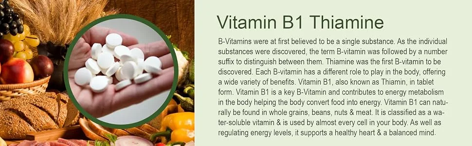 Vitamin B1 Thiamine 100mg x 90 Tablets - Vitamin B1 Thiamine-2