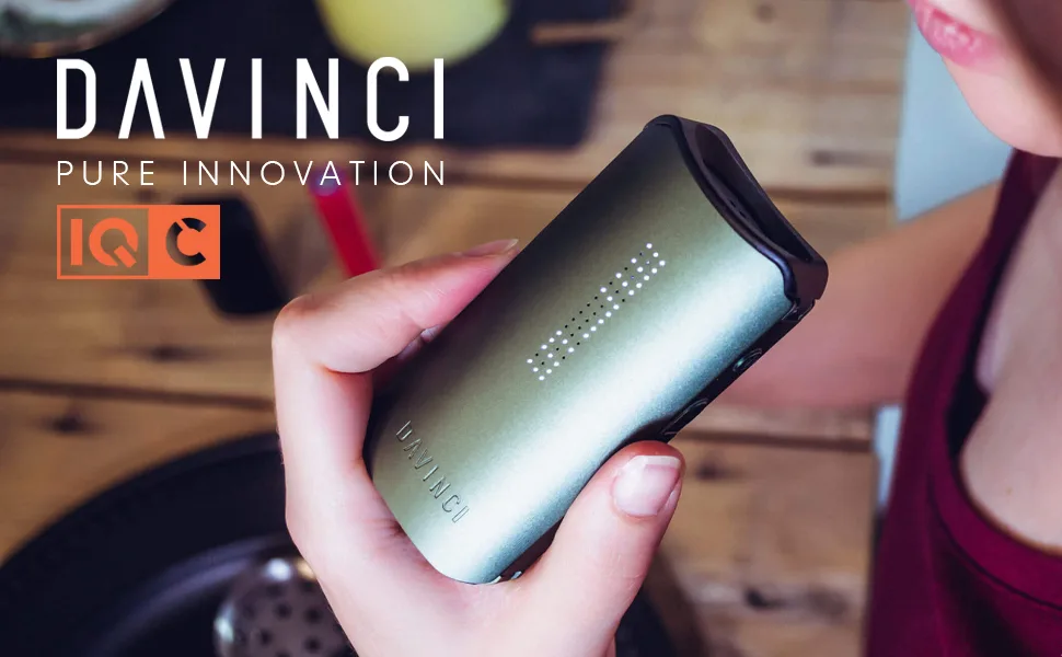 Davinci IQC Dual Use Vaporizer- Portable Vaporizer- Dry Herb Extract- 5 Year App Enabled- Ruby - vape vaporizer herb dry herbal black solo battery portable accessories kit vapourisers