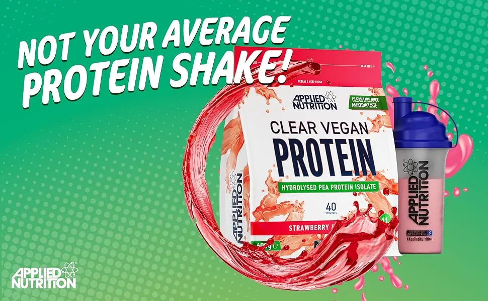 Applied Nutrition Clear Vegan Protein - Hydrolysed Pea Protein Isolate Vegan Protein Powder (Orange & Lemon) (600g - 40 Servings) - Vegan A+1
