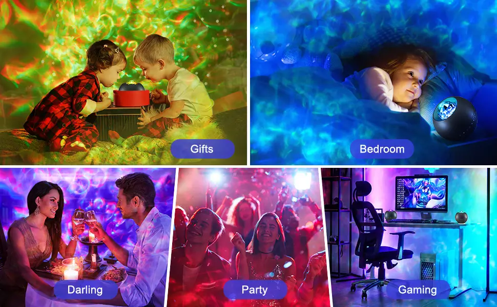 Galaxy Projector 20 Lighting Modes Star Projector HiFi Bluetooth Speaker Galaxy Projector Light 15 White Noise Sensory Lights Remote & Timer Galaxy Light Projector for Bedroom Gifts for Room Decor Black - galaxy projector light for bedroom led projector light galaxy light projector ceiling projector
