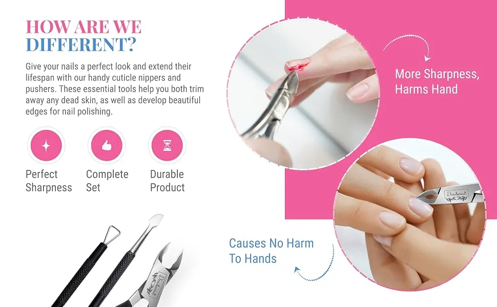 Dexibeaut Cuticle Cutter and Cuticle Nipper - for Fingernails Toenails & Dead Skin - Cuticle Clippers (Cutile Nipper Only) - Cuticle Remover -8