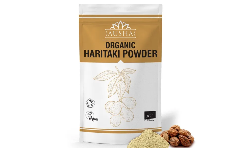 Ausha Organic Haritaki Powder 200g | Terminalia Chebula l Constipation Relief Detox| Certified Organic  - Haritaki powder