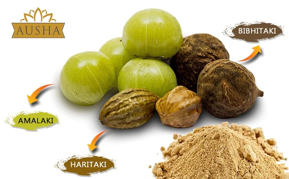 Ausha Organic Haritaki Powder 200g | Terminalia Chebula l Constipation Relief Detox| Certified Organic  - triphala