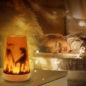 Mostof Dinosaurier Night Light with Remote for Girls Baby Kids Bedroom Touch Control Timer Rechargeable (Dinosaurier-16 Colors) - baby night light
