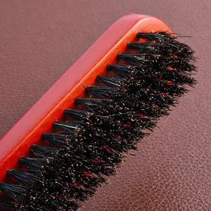 Boar Bristle Hair Brush for Men Soft Beard Brush Hair Styling Tool for Combing Beard Hair Promotes Beard Growth and Improving Texture - Beard Brush