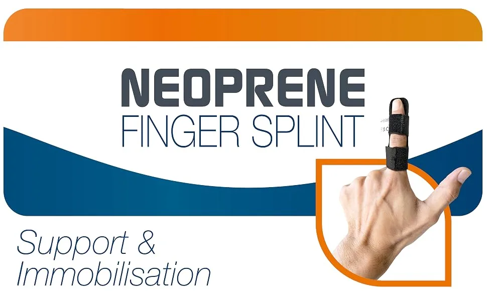JFA Medical Neoprene Finger Splint - Neoprene Finger Splint