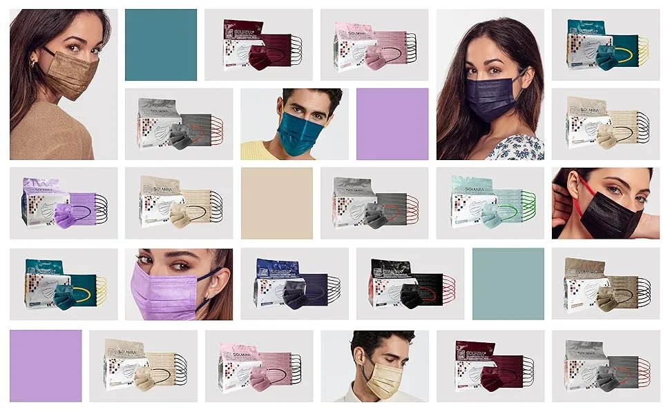 Medical Disposable Face Mask TYPE IIR 50 Units Red CE Certified BFE 98% EN 14683:2019+AC:2019 - Surgery Mask