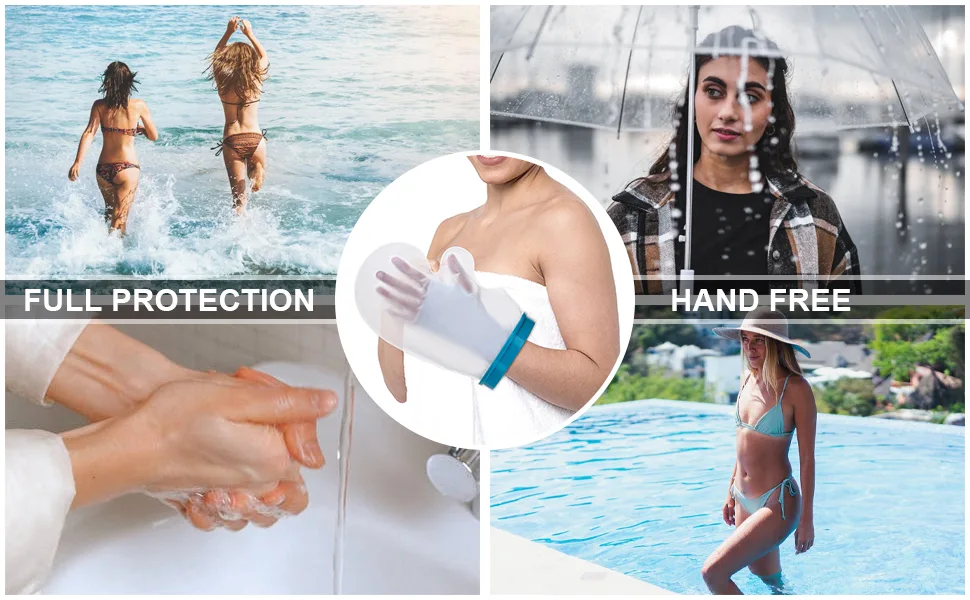 Nofaner Waterproof Hand Cast Cover Protector for Shower Reusable Cast Plaster Bandage Protector Keeps Casts Bandages Dry Dressing Cover for Shower Bath for Broken Wrist Finger Wound (31cm) - product information 5