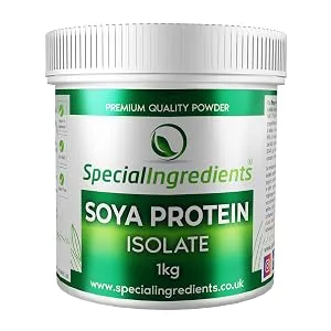 Special Ingredients SOYA Protein Isolate Powder 500g Vegan Non-GMO Gluten Free Lactose Free Plant Based - Recyclable Container - SOYA PROTEIN ISOLATE